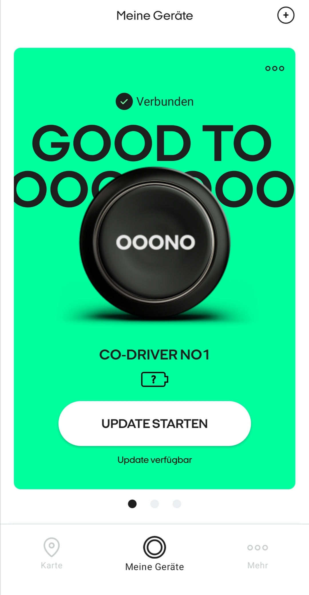 Software aktualisieren  CO-DRIVER NO1 – OOONO